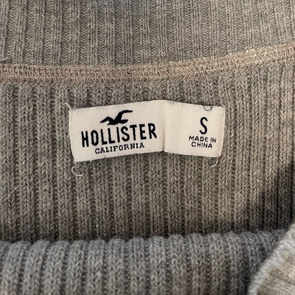 HOLLISTER grey long sleeve shirt size S - Picture 4 of 6